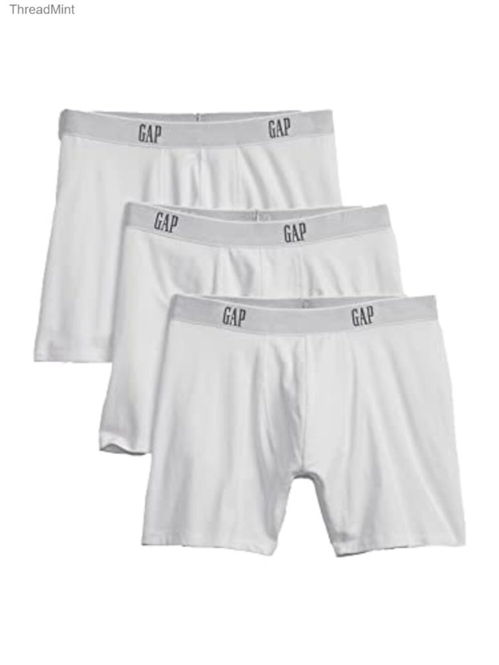 GAP Men's 3-Pack Boxer Briefs Cotton Blend Mid Rise 5 Inch Jersey Knit
